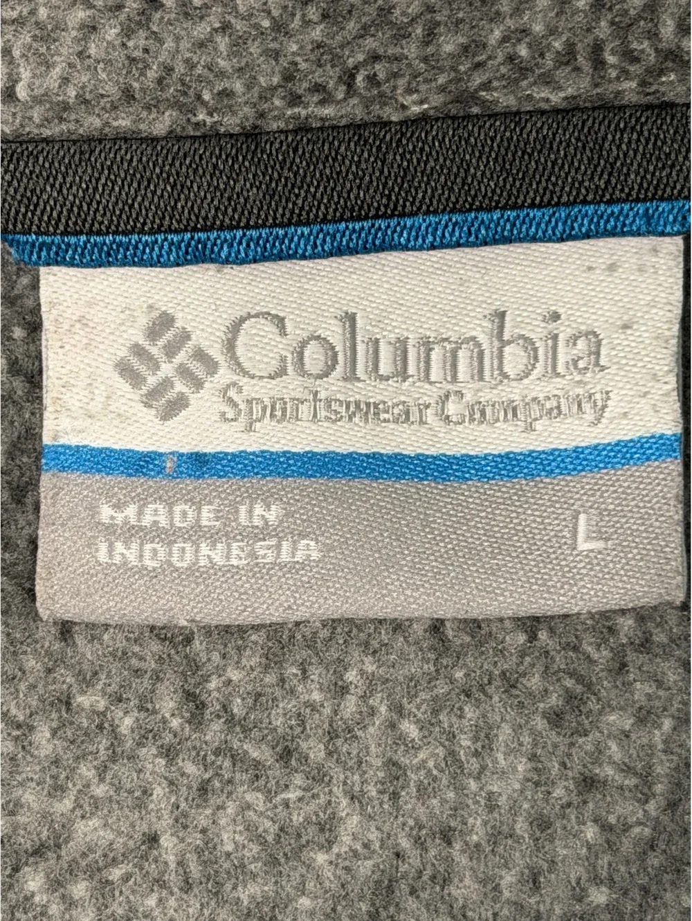 Columbia Sportswear Company Gray Fleece Full-Zip Jacket Large